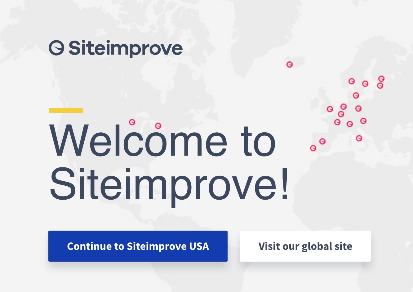 Screenshot of Site Improve's homepage